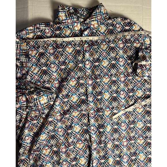 Robert Graham Mens Pinebrook Long Sleeve Button-Up Shirt Size 1XL 100% cotton - Picture 10 of 13